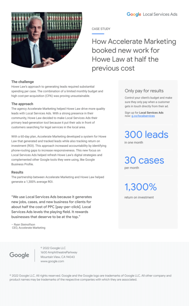 CASE STUDY HOWE LAW
