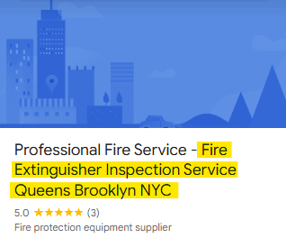 keyword stuffing example Google Business Profile screenshot highlighting a keyword-stuffed business name with added services and city locations.